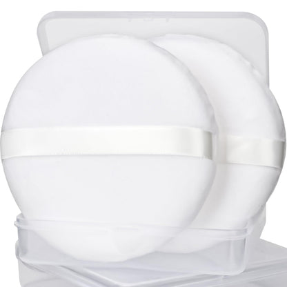 WSYUB Borla de Polvo 4.33'' Borla de Polvo CorporalBorla Grande para Polvo CorporalBorla de Polvo Corporal y Recipiente