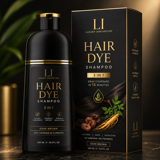 Champú Tinte Castaño Castaño Sminktec Ingredientes Herbales Champú Natural Tinte para el Cabello para Mujeres Hombres
